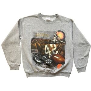 VTG CSA Cleveland Browns Sweatshirt 90s Crewneck Mens Large Gray USA Made